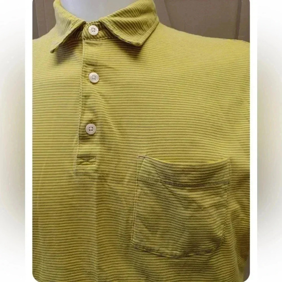 Patagonia Golf Polo Shirt Yellow Size XL - Picture 3 of 8